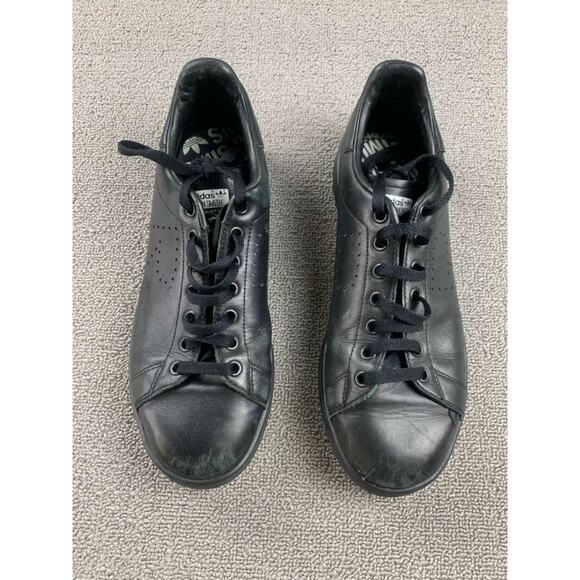 Adidas Stan Smith x Raf Simons Collab Sneakers Men US 9 Black B22545 Lace Up - Picture 1 of 8